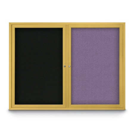 United Visual Products Corkboard, Burgundy/Satin, 42" x 32" UV4035-SATIN-DBURGU